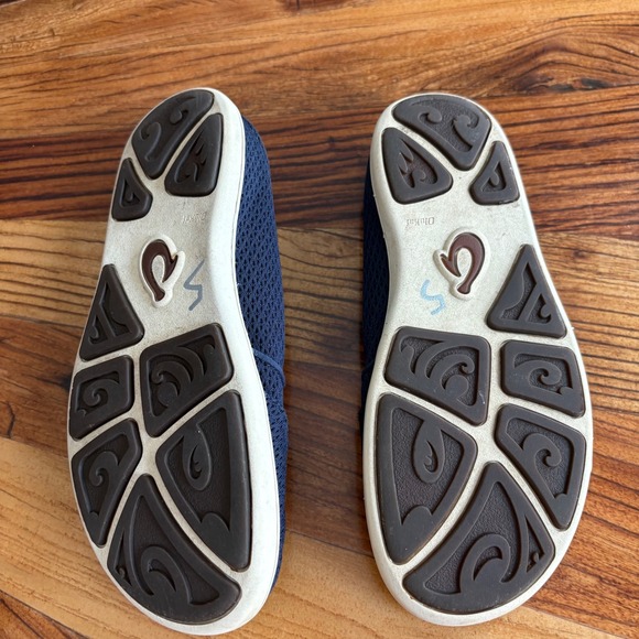 OluKai Men's Navy Slip On Shoes Nohea Mesh OluKai Logo Size 7 EUR 40 - Picture 5 of 5